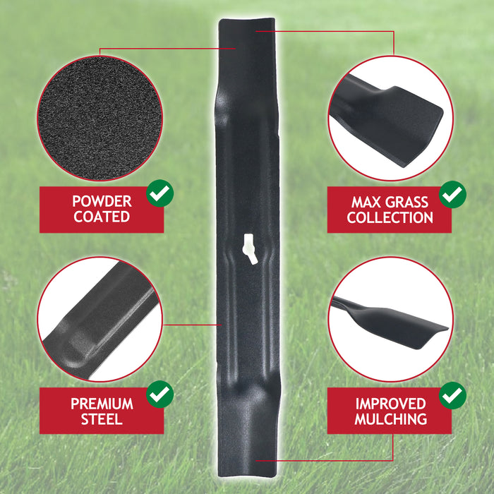 Metal Blade for Qualcast RM34 MEB1234M MEB1434M MEB1334M Lawnmower (34cm)