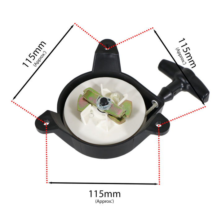 Recoil Starter for Qualcast Suffolk 75cc 98cc Engine Lawnmower Stater Pull Cord