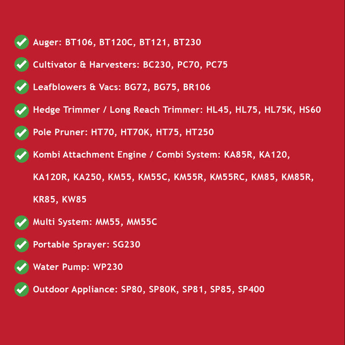 Fuel Cap for Stihl BG72 BG75 BR106 Leaf Blowers BT106 BT121 Auger HL45 HL75 HS60 Hedge Trimmer HT70 HT75 Pruner