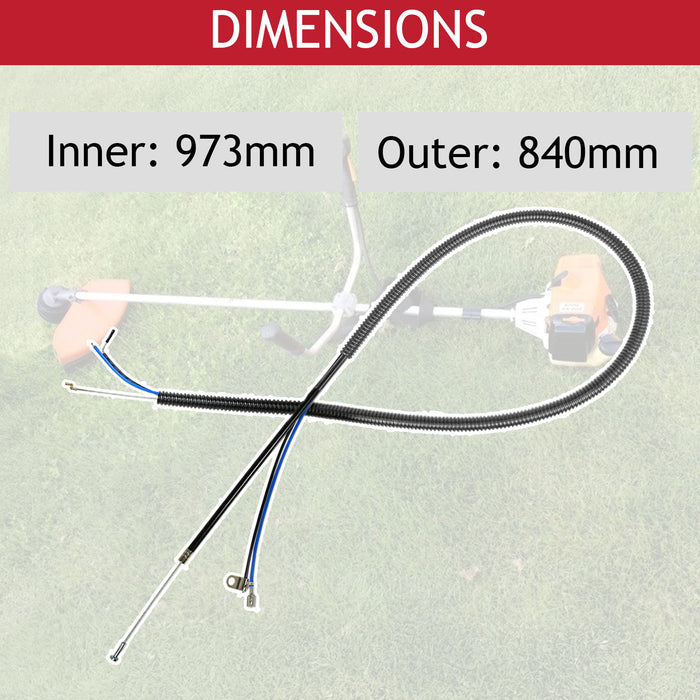 Throttle Cable for Stihl Brushcutter FS120 FS200 FS250 FS300 FS350 FS400 FS450