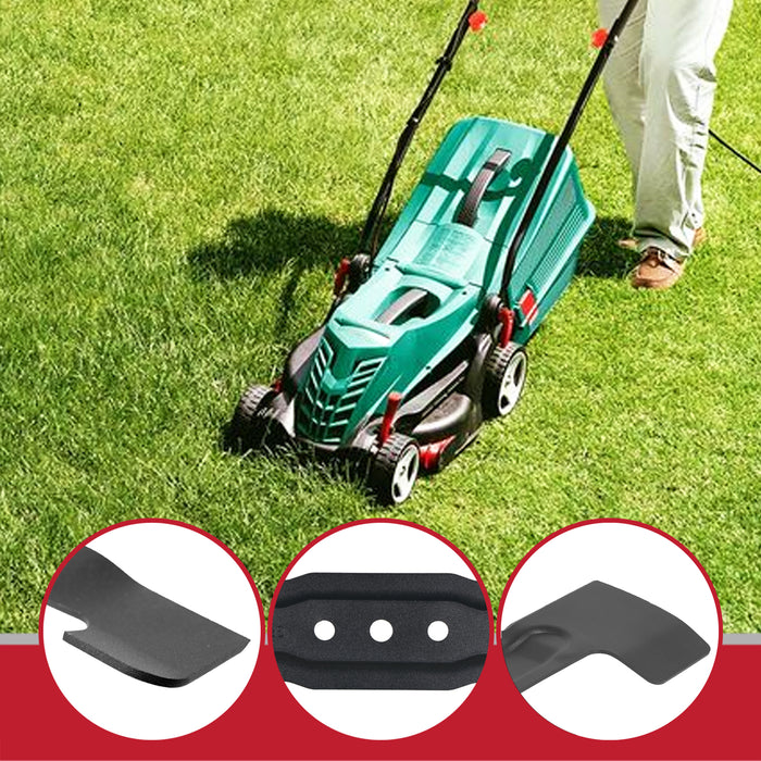Metal Blade for Bosch Rotak 34 34R 34GC 340R 340ER Lawnmower (34cm, Pack of 2)