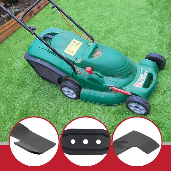 Metal Blade for Qualcast Power Trak 400 4000 Lawnmower (40cm, Pack of 2)