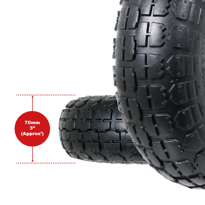 Wheelbarrow Wheel Tyre and Inner Tube (4.10-4 3.50-4, 30psi) 4 inch cart trolley