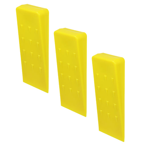 Tree Felling Wedge Heavy Duty Chainsaw Log Wood Cutting Cleaving Block Tools (8", Pack of 3)