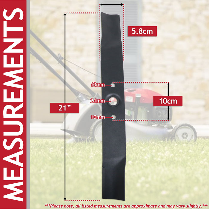 Blade for Honda HR21 HR21-5SF HR214 HR215 HR216 HR2160 HR21K2 HR21KS HR21PF HR21SF HRA21 HRA214 HRA216 Lawnmower (21")