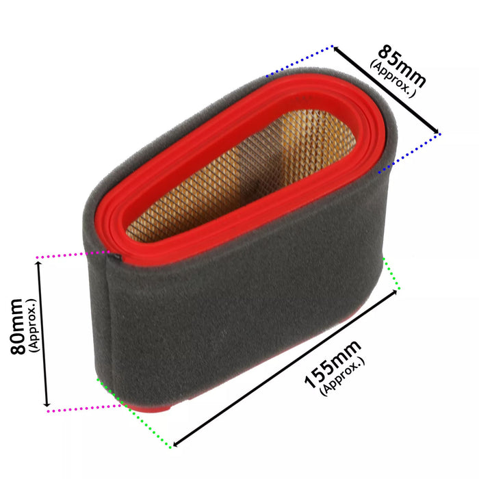 Air Filter for Mountfield Lawnmower 7500 7750 Engine 118550199/0 1134-9162-01