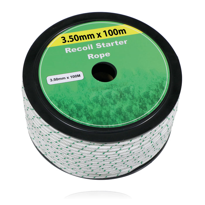 Pull Cord 3.5mm x 100m Starter Rope Recoil Lawnmower Chainsaw Strimmer UNIVERSAL