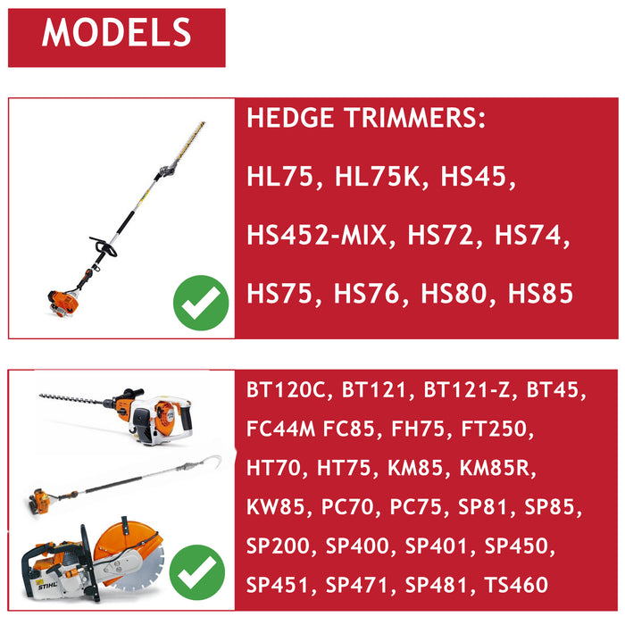 Grommet Seal for Stihl Hedge Trimmer HL75 HS45 HS72 HS74 HS75 HS76 HS80 HS85