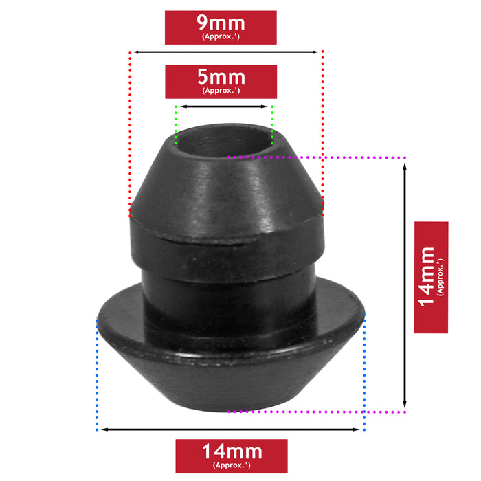 Grommet Seal for Stihl Brushcutter FS40 FS75 FS85 FS120 FS200 FS300 FS400 FS480 Trimmer x 2