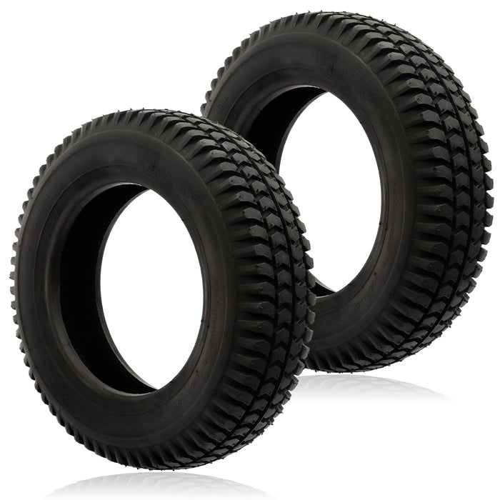 Tyre 3.00 x 8 Pneumatic Mobility Scooter Block Tread 300x8 3.00x8 8 inch Rim x 2