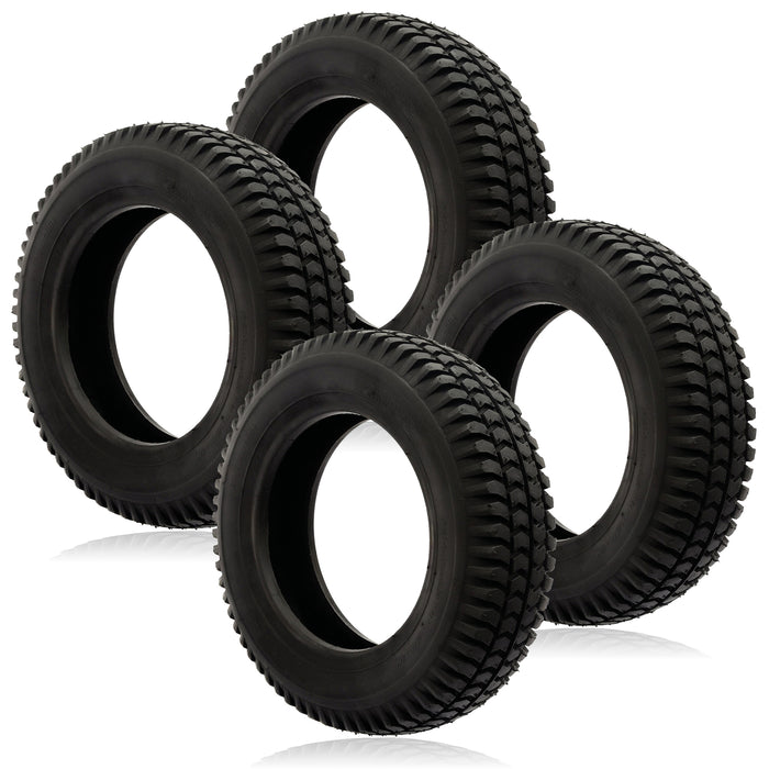 Tyre 3.00 x 8 Pneumatic Mobility Scooter Block Tread 300x8 3.00x8 8 inch Rim x 4