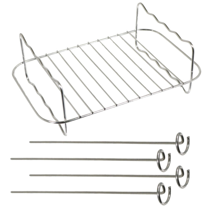 Racks for Scoville 8L Air Fryer Double Basket Grill Shelf Skewer x 2