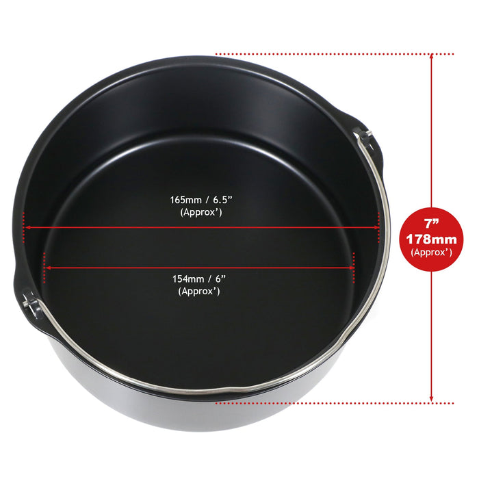 7" Baking Tin for Ninja Air Fryer AF100 AF160 AF100UK AF160UK Bread Cake