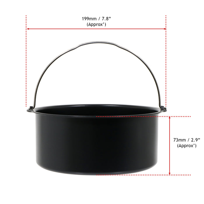 8" Baking Tin for Ninja Foodi Multi Cooker OP100 OP300 OP350 OP450 OP500 OL550