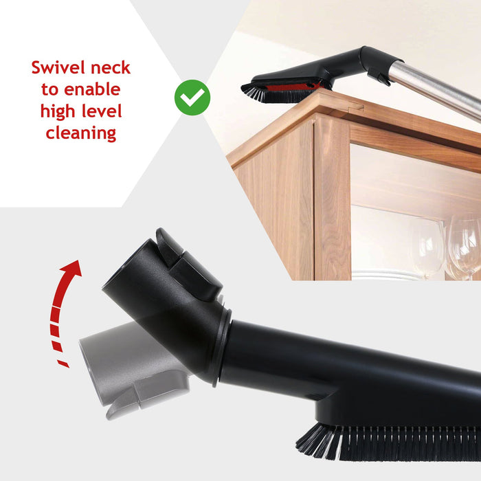 Multi-Angle Swivel Soft Brush Tool for MIELE Vacuum S8330 S8340 S8320 Cat & Dog