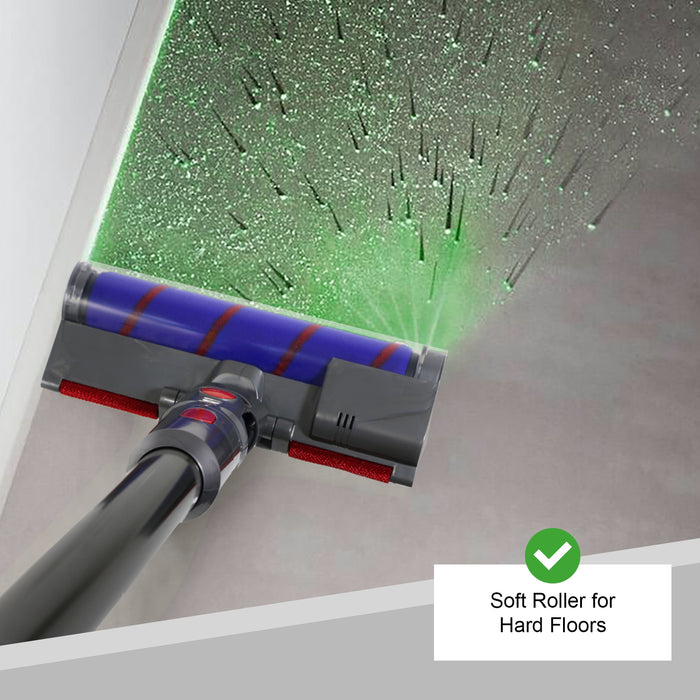 Brush Head for Dyson V10 SV12 V11 SV14 Vacuum Hard Floor Roller Laser + Brush