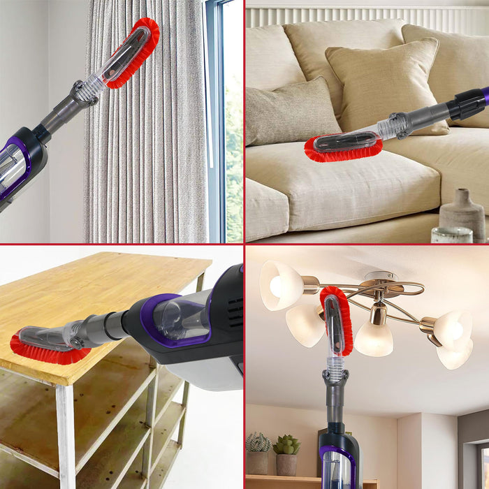 Flexible Crevice for Shark Vacuum HV300 HV320 NV340 NV480 NV600 NV680 NV800 2 in 1 Combination Soft Dusting Brush