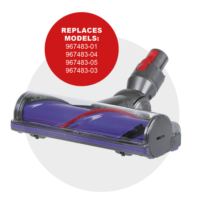 Brush Head for Dyson V7 V8 V10 V11 V15 Animal Motorhead Vacuum Floor Tool 967483-01 967483-04 967483-05 967483-03