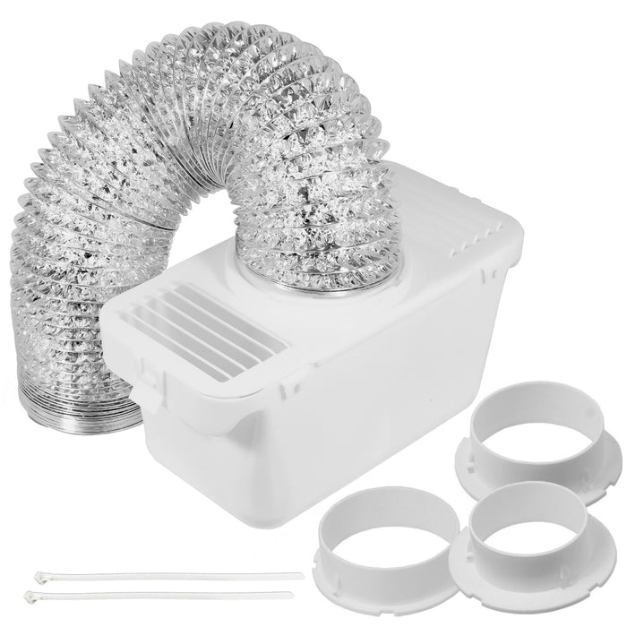 Tumble Dryer Vent Kit for Hotpoint Indesit Aluminium Hose + 3 x Adaptor 1.4m