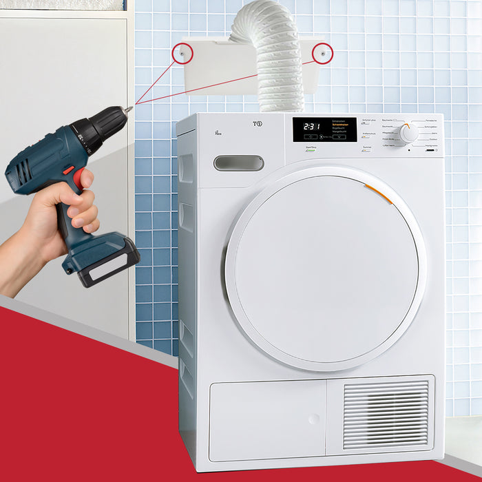 Tumble Dryer Vent Kit for Hotpoint Indesit Aluminium Hose + 3 x Adaptor 1.4m