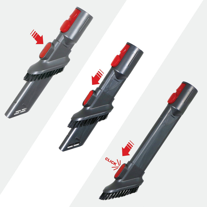 Crevice Tool Brush For DYSON V11 V12 V15 SV14 SV15 SV16 SV17 + 2.4m Flexible Extension