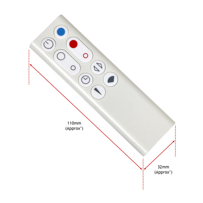 Remote Control for Dyson AM09 Pure Hot + Cool Fan Heater 966538-01 + Battery