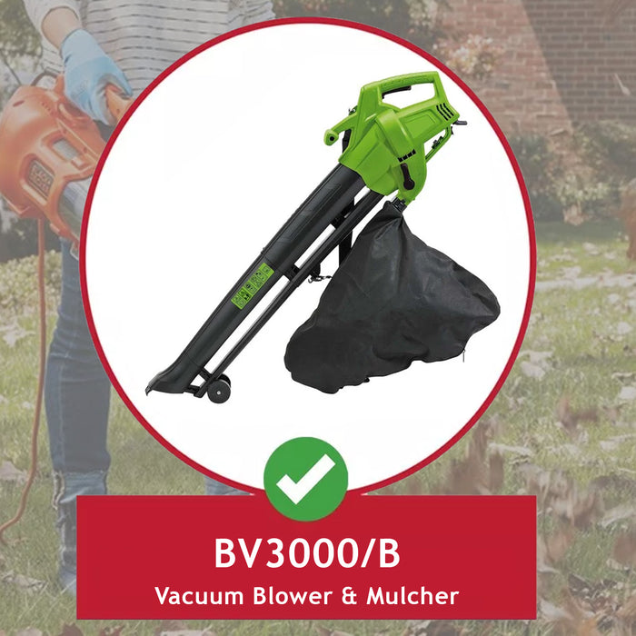 Cable for Draper BV3000/B 230V Garden Vacuum Leaf Blower Mulcher Plug Power Lead (20m)