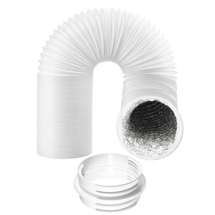 Cooker Hood Vent Hose 3 Metre 5" 5.9" Duct Pipe Extension Threaded Coupler Connector Ring Kit