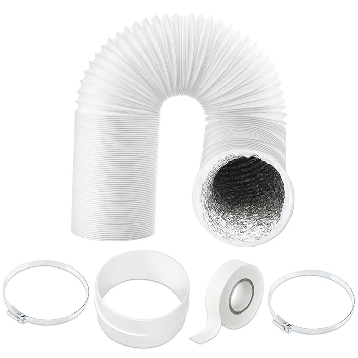 Vent Hose 5" 6m Air Con Conditioner PVC Aluminium AC Duct Pipe Extension Kit