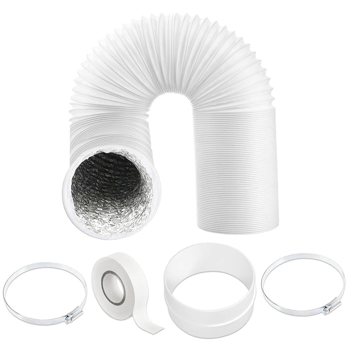 Vent Hose 6" 6m Air Con Conditioner PVC Aluminium AC Duct Pipe Extension Kit