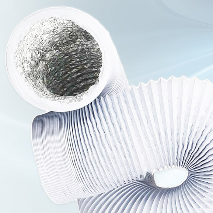 Vent Hose for electriQ Air Con PVC Aluminium Foil Insulated Portable Air Conditioner Duct Outlet Pipe (6" x 2.5m)