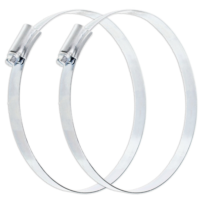 AC Duct Hose for Daewoo Air Con 6" Aluminium Foil Insulated PVC Flexible Vent Pipe 152mm 3 Metre + Clips x 2