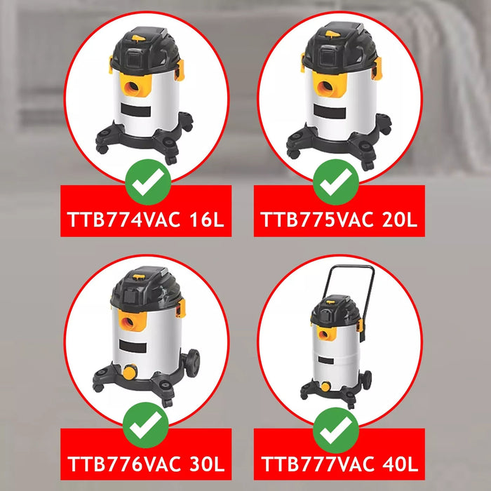 Power Cable for Titan TTB774VAC 16L TTB775VAC 20L TTB776VAC TTB777VAC Vacuum 10m 3 Core 13A 1.5mm UK Plug