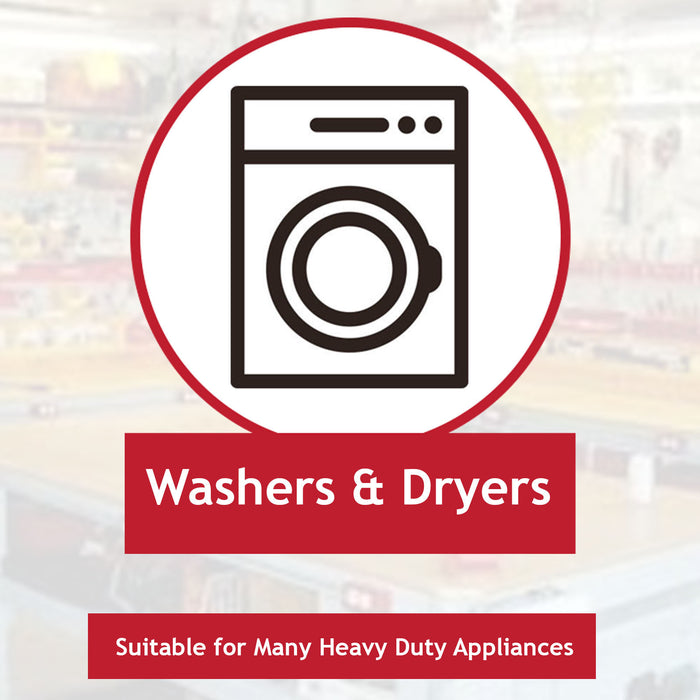 Universal Power Cable for Washing Machine Tumble Dryer Dishwasher 10m 3 Core 13A 1.5mm UK Plug