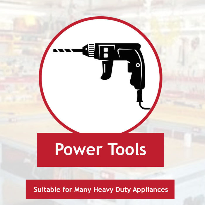 Universal Cable for Power Tools Power Tools Drill Angle Grinder Sander 10m 3 Core 13A 1.5mm UK Plug