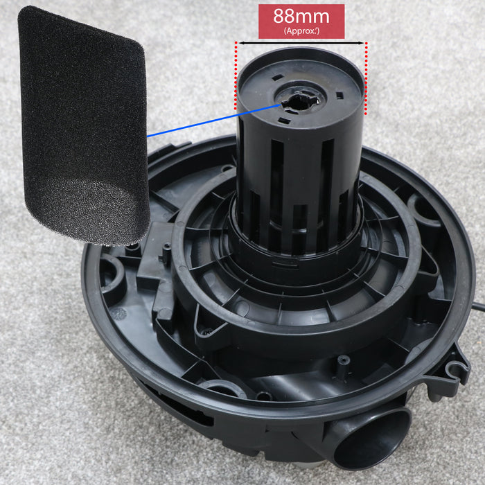 Filter Sleeve for Titan TTB774VAC TTB775VAC TTB776VAC TTB777VAC 16L 20L 30L 40L Vacuum Cleaner + 5 SMS Bags