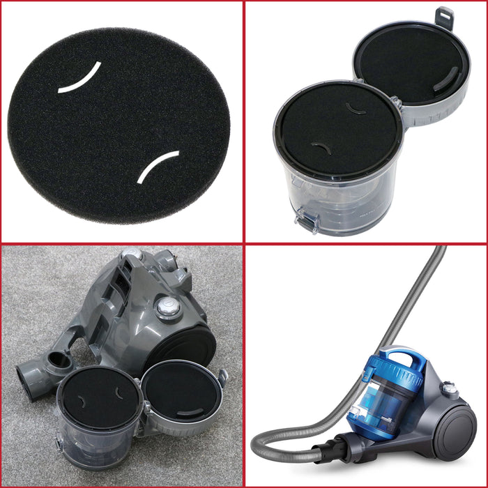 Home Times Hepa Filter Only For Laresar Elite 3 Battery Vacuum Cleaner (2 Filters 2 Sponges