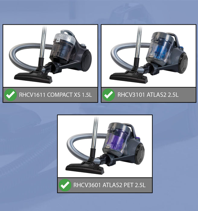 Foam Filter for Russell Hobbs RHCV1611 Compact XS RHCV3101 Atlas2 RHCV3601 Pet x 2