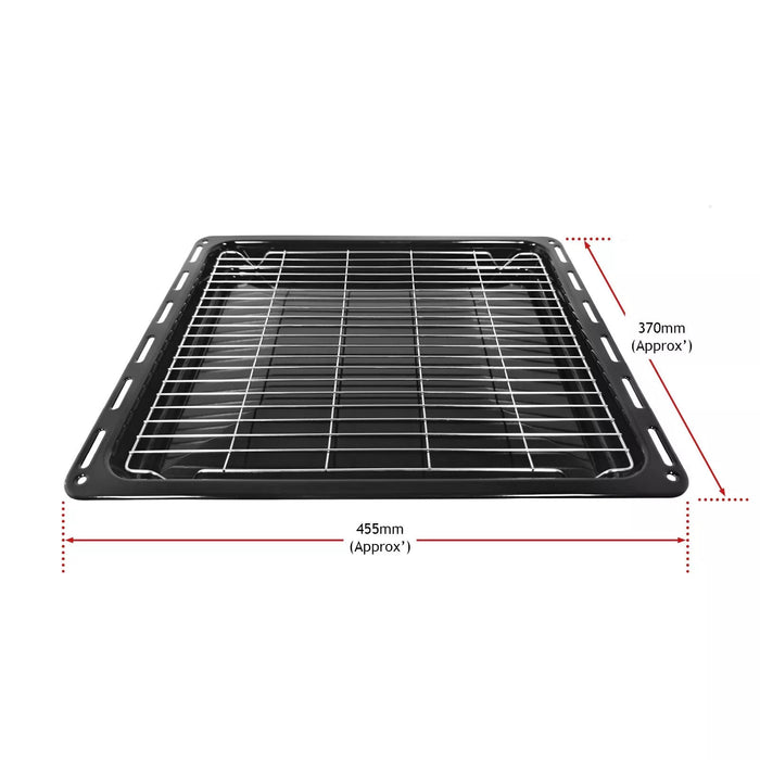 FITS BOSCH NEFF SIEMENS LARGE OVEN GRILL PAN TRAY SHELF & HANDLE 380mm FITS BOSCH NEFF SIEMENS LARGE OVEN GRILL PAN TRAY SHELF & HANDLE 380mm