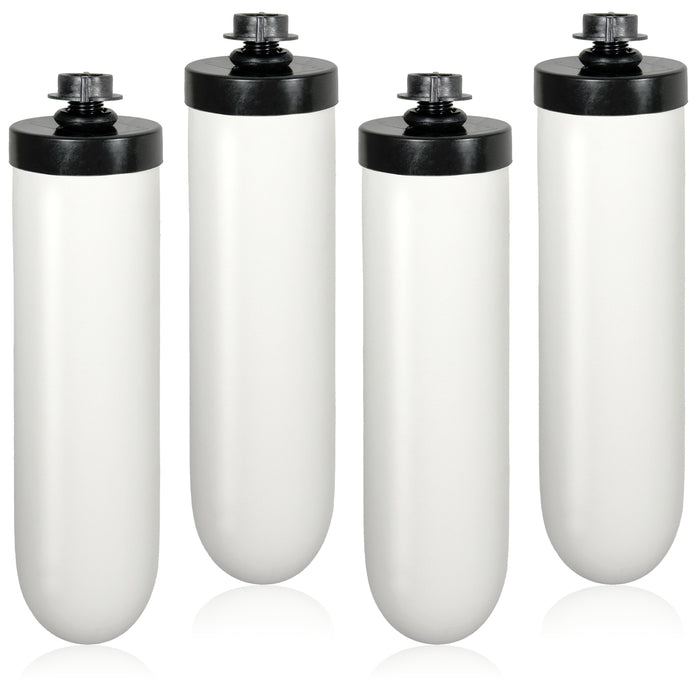 Ceramic Gravity Water Filter Candle 7in fits British Berkefeld BERKEY (4 Pack)