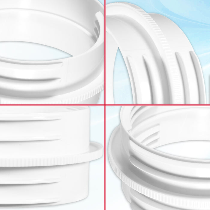 Vent Outlet Hose Connector Coupler Threaded Air Con Cooker Hood Hydroponics Duct Pipe Extension Ring (5" / 5.9")