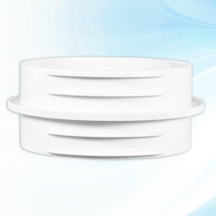 Vent Outlet Hose Connector Coupler Threaded Air Con Cooker Hood Hydroponics Duct Pipe Extension Ring (5" / 5.9")