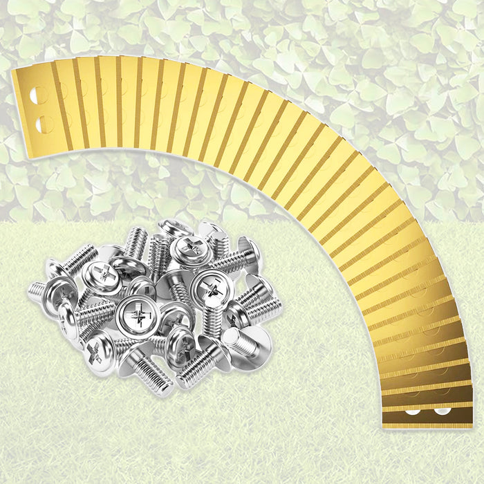 Blades for Worx Landroid Robot Lawnmower Titanium Coated WA0176 (Pack of 30 + Screws + Case)