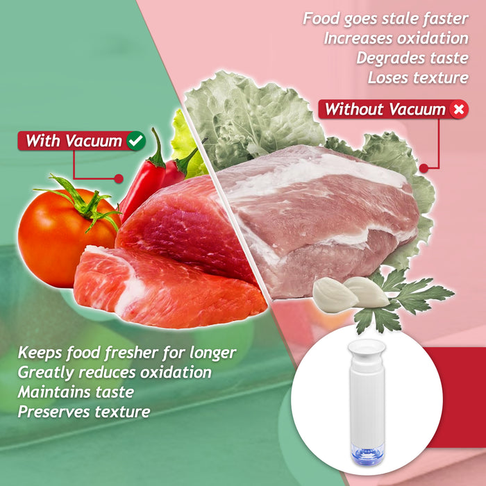 Vacuum Sealing Pump for Food Container Manual Hand Storage Containers Air Sealer Unit