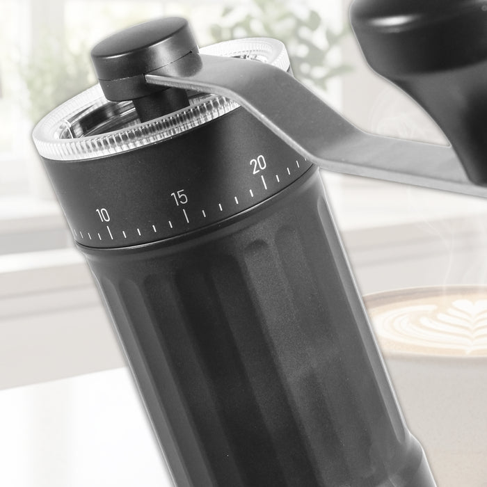 Manual Coffee Grinder Adjustable Ceramic Burr Kit for Aeropress, Espresso, Pour Over, French Press, Moka (30g Capacity)