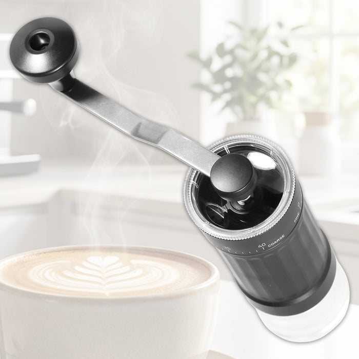 Manual Coffee Grinder Adjustable Ceramic Burr Kit for Aeropress, Espresso, Pour Over, French Press, Moka (30g Capacity)