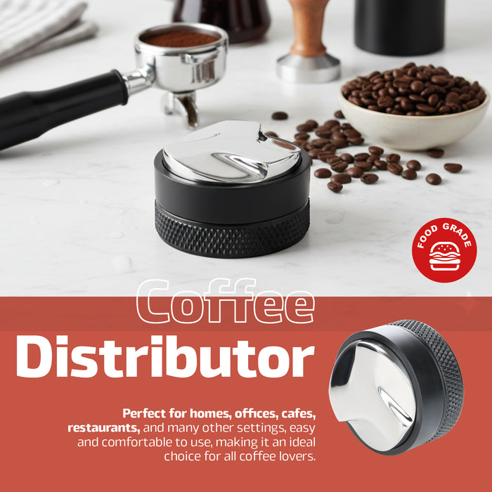 Coffee Distributor 51mm Espresso Coffee Adjustable 6-10mm Leveler Distribution