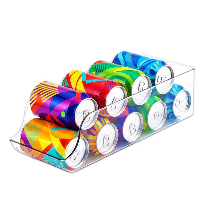 Can Dispenser Fridge Container Clear Pantry Tin Food Supply Shelf Storage Drawer Organiser