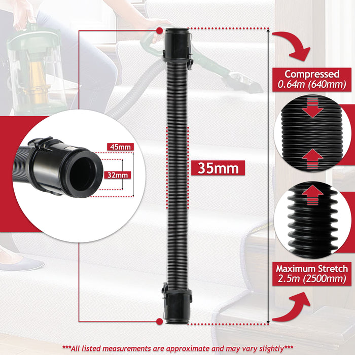 Hose for Shark Lift Away NV602UK NV612UK NV702UK NZ690UK NZ691UK Vacuum Cleaner (2.5m Pipe)