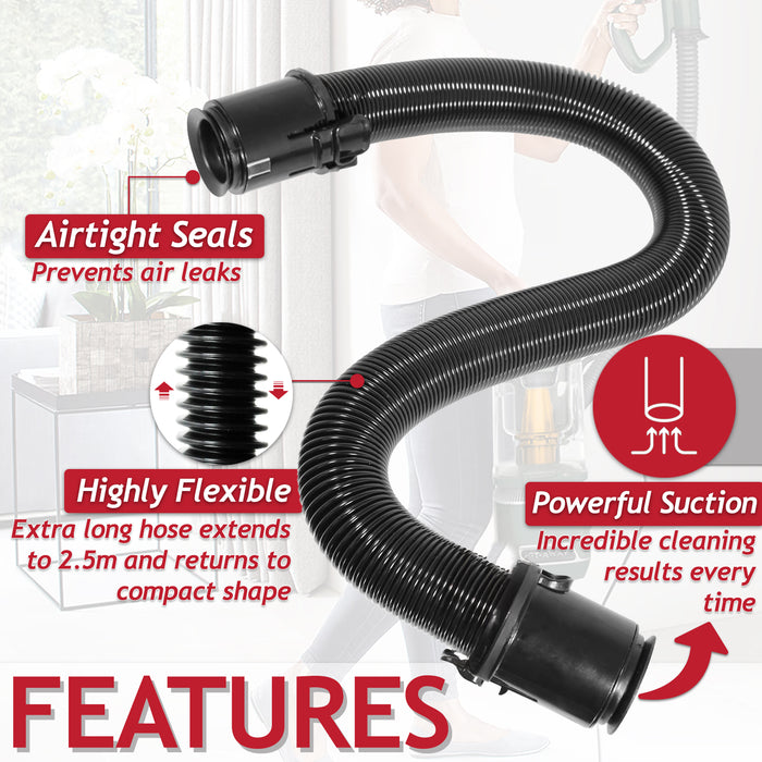 Hose for Shark Lift Away NV602UK NV612UK NV702UK NZ690UK NZ691UK Vacuum Cleaner (2.5m Pipe)